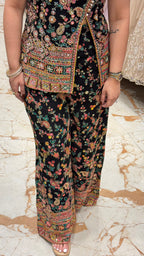 FLORET ONE SHOULDER INDOWESTERN PANT SET