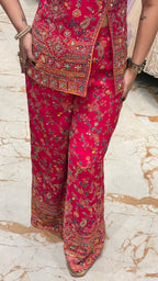 FLORET ONE SHOULDER INDOWESTERN PANT SET