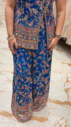 FLORET ONE SHOULDER INDOWESTERN PANT SET