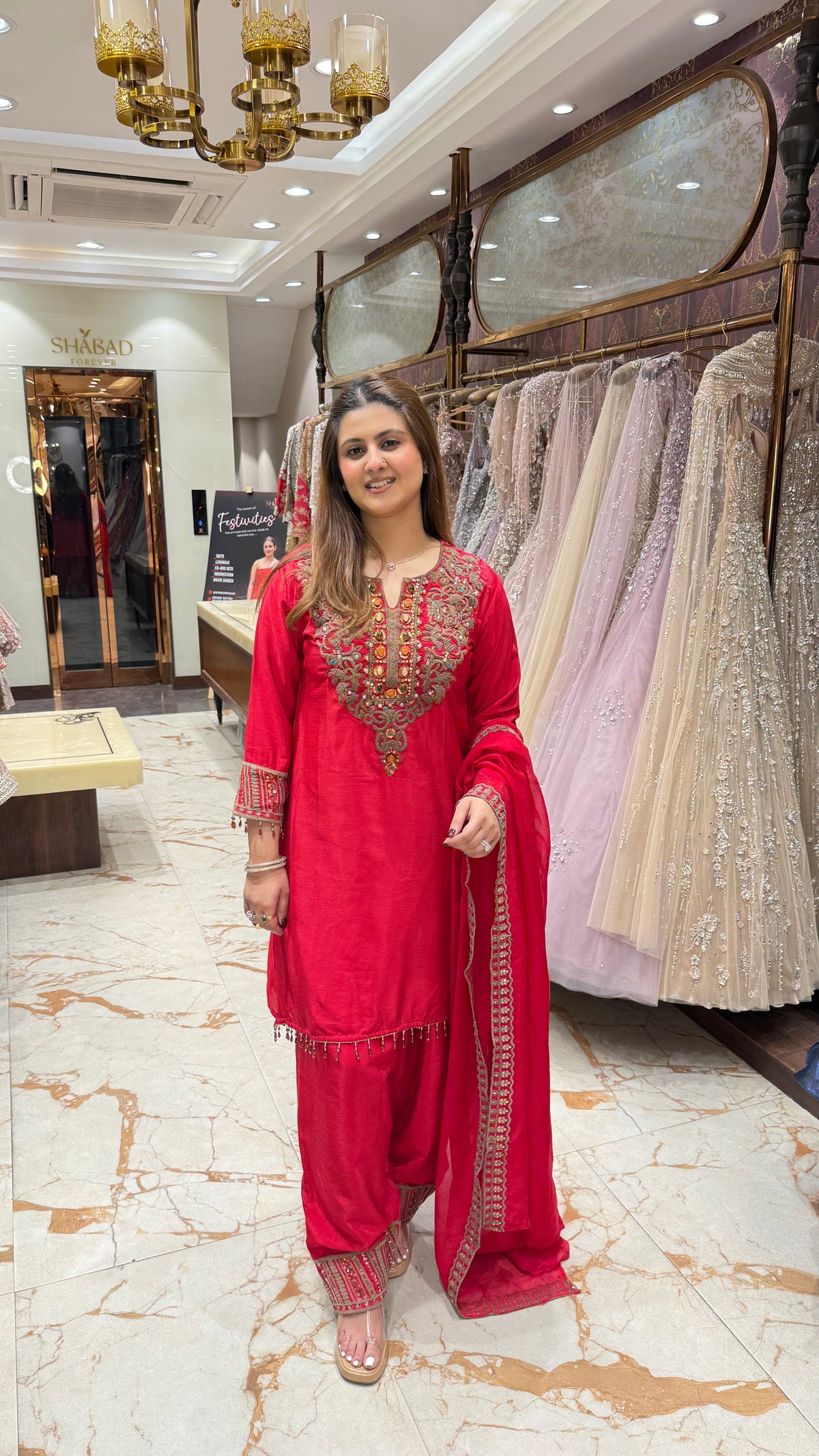 JODHA READYMADE ANTIQUE WORK SUIT