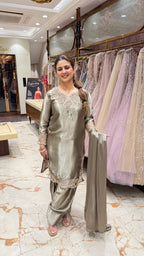 DILKASH APPLIQUE FARSHI SALWAR SUIT