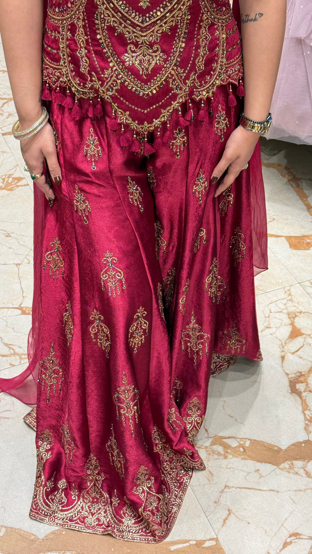 RAAZ THE CHOKER INDOWESTERN SHARARA SET
