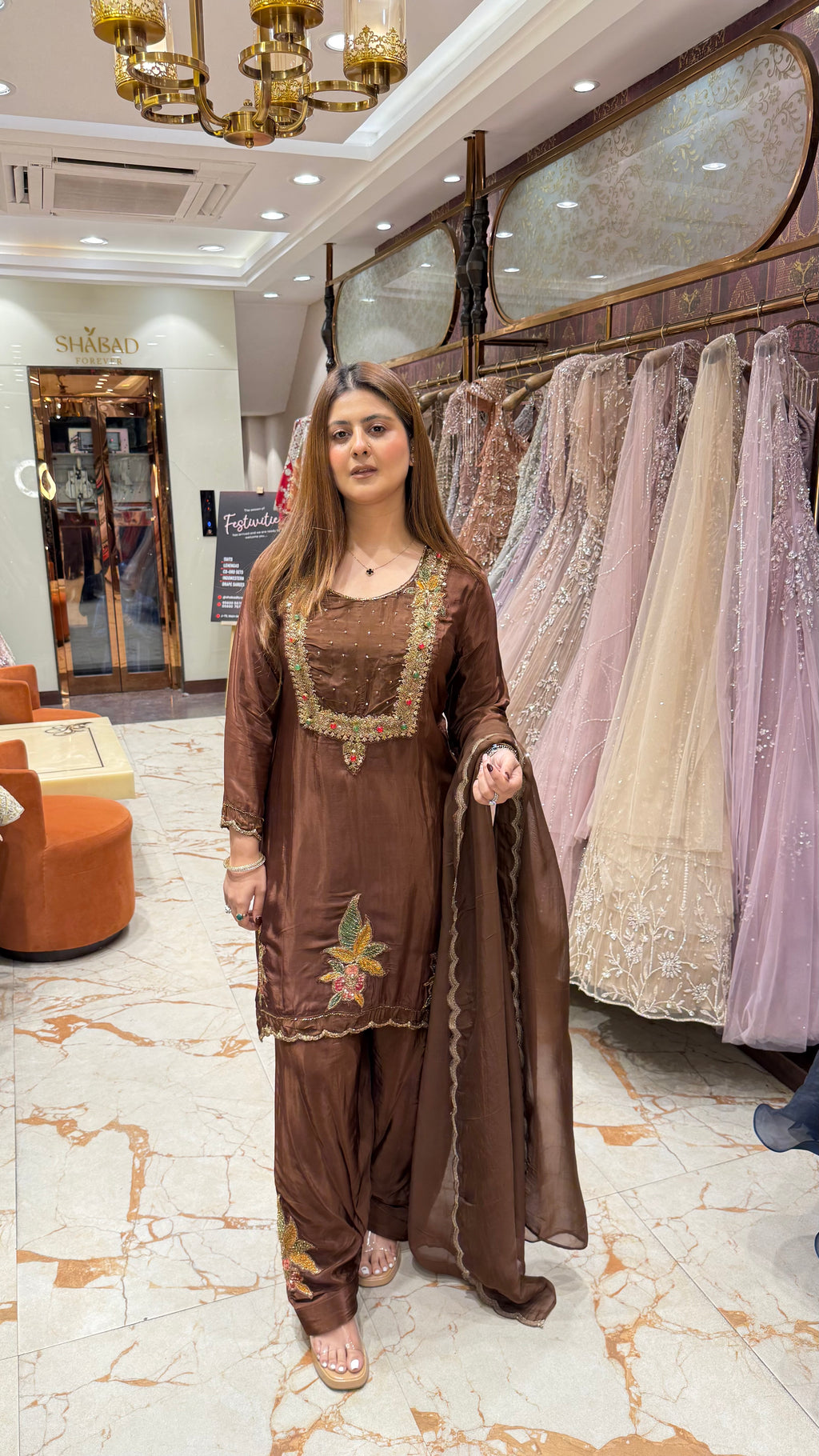 HAZEL READYMADE FARSHI SALWAR SUIT