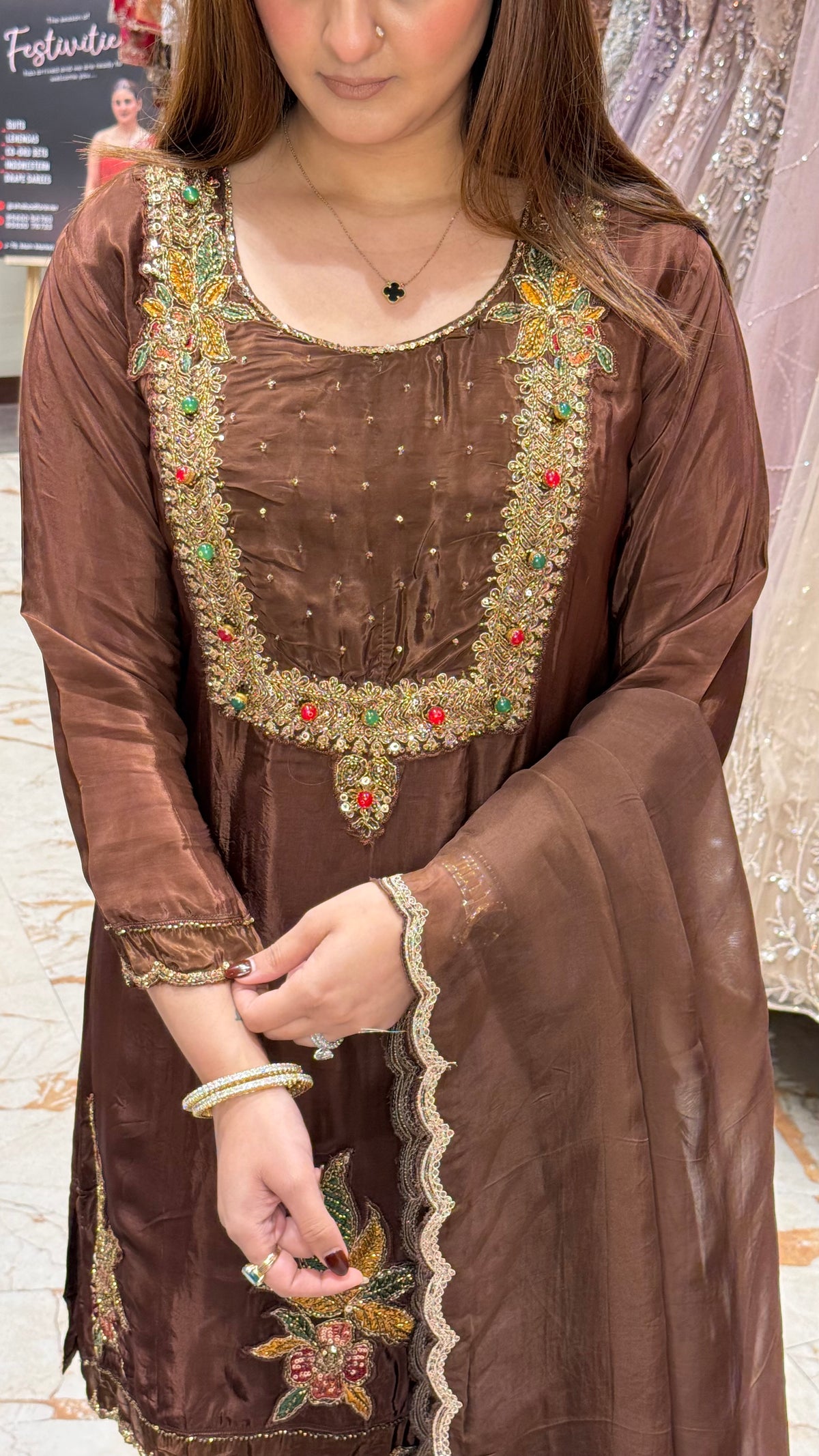 HAZEL READYMADE FARSHI SALWAR SUIT