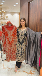 NIGAAH LONG HANDWORK READYMADE SUIT