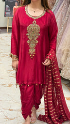 GHUNGROO DABKA DHOTI SUIT