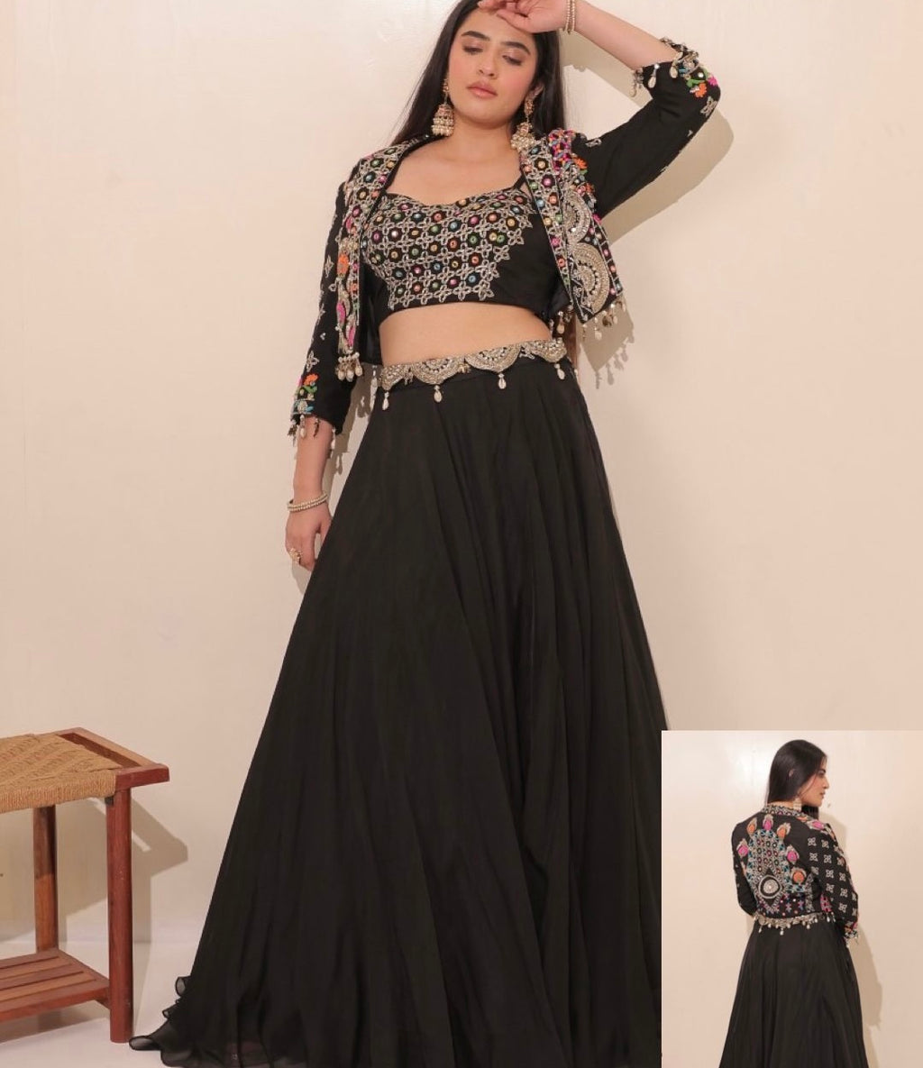 Boho Fusion Jacket Lehenga