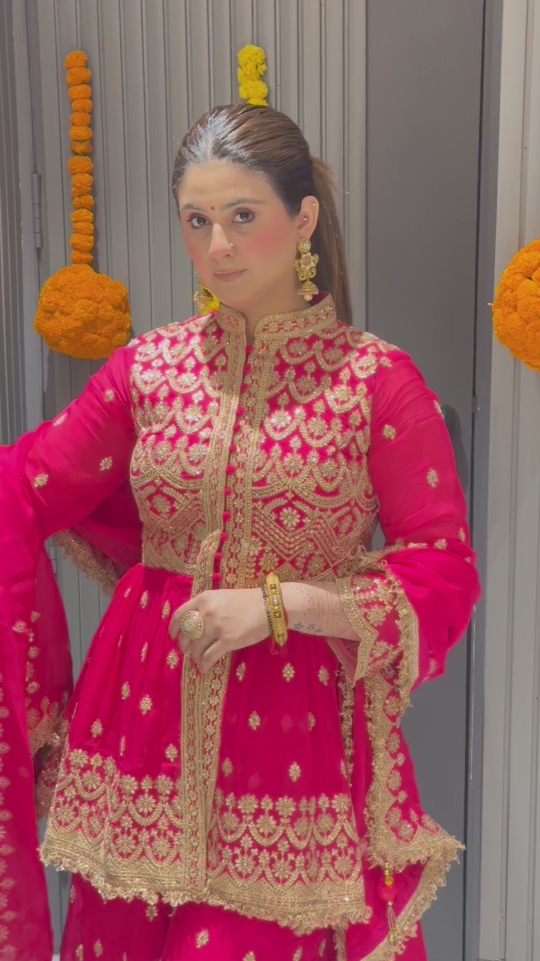 GULREZ HEAVY EMBROIDERED JACKET SUIT